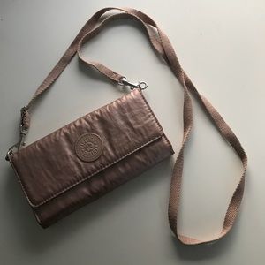 Kipling Wallet on Chain (Rose Gold)